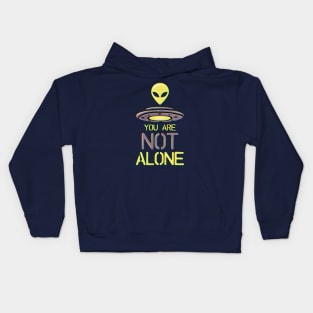 you are not alone vintage vibes Kids Hoodie